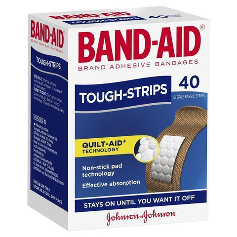 band-aid tough strips 40 pack