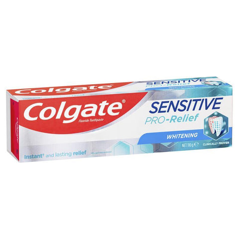 colgate sensitive pro-relief whitening sensitive teeth pain toothpaste 110g
