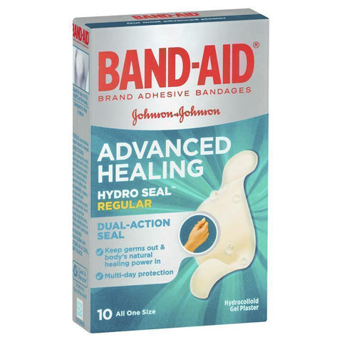 band-aid advanced healing hydro seal gel plasters regular 10 pack