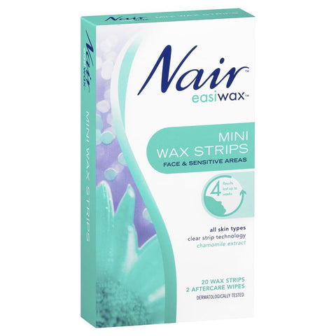 nair mini wax strips 20