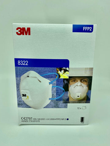 3M FFP2 8322 Respirator Mask with Breathing Valve (10pcs)