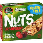 mother earth nuts about muesli bars cranberry 5pk