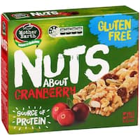 mother earth nuts about muesli bars cranberry 5pk