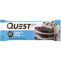 quest bar protein bar cookies & cream 60g