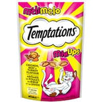 temptations mix ups cat treats chicken beef & turkey 85g