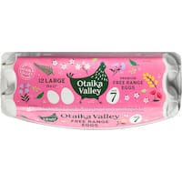 otaika valley eggs dozen free range size 7 12pk