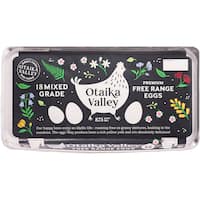 otaika valley eggs 18pk free range mixed grade