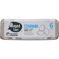 caged eggs dozen grade 6 12pk