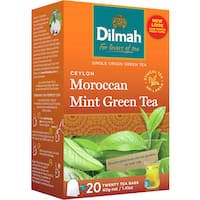 dilmah ceylon green tea moroccan mint 20pk
