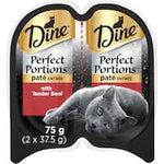 dine perfect portions cat food pate tender beef 75g