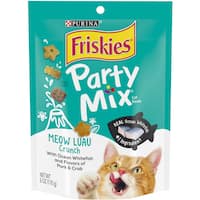friskies party mix cat treats meow luau 170g