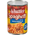 wattie's spaghetti & meatballs 420g
