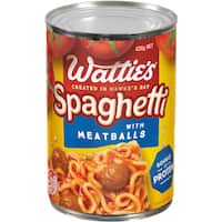 wattie's spaghetti & meatballs 420g