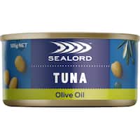 sealord sensations tuna olive oil 185g