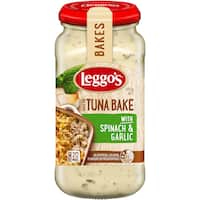 leggo's pasta bake pasta sauce tuna spinach & garlic 500g