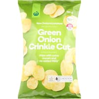 countdown potato chips green onion crinkle cut 150g