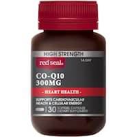 red seal high strength heart & circulation coq10 plus vit d 300mg 30pk