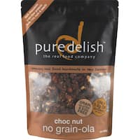 pure delish gluten free muesli choc nut nograin-ola 400g