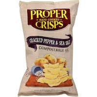 proper crisps potato chips cracked pepper & sea salt 150g