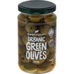 ceres organics olives pitted green 315g