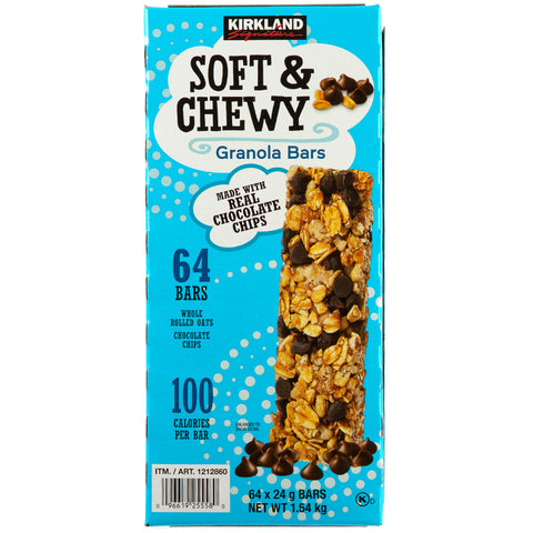 KIRKLAND SIGNATURE SOFT & CHEWY GRANOLA BARS 64 X 24G