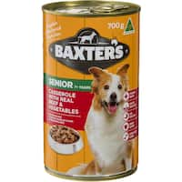 baxters senior dog food beef & veges 700g