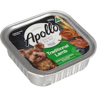 apollo dog food traditional lamb 100g