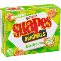 arnotts shapes crackers bbq originals 175g