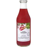 barkers fruit syrup lite rhubarb & rasp, rosehip 710mL