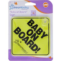 dream baby car sign baby on board