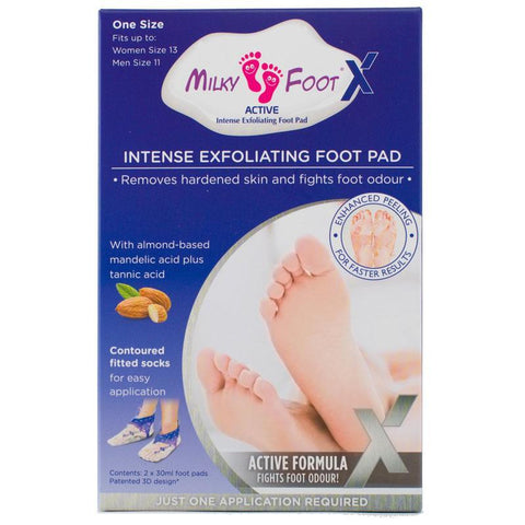 Milky Foot Intense Exfoliating Foot Pad One Size Fits Up to Women Size 13 Men size 11