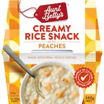 aunt bettys creamed rice rich peach 240g 2pk