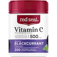 red seal vitamin c 500mg blackcurrant chewable 200pk