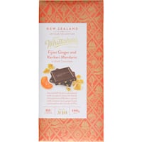 whittakers artisan collection chocolate block ginger & mandarin dark 100g