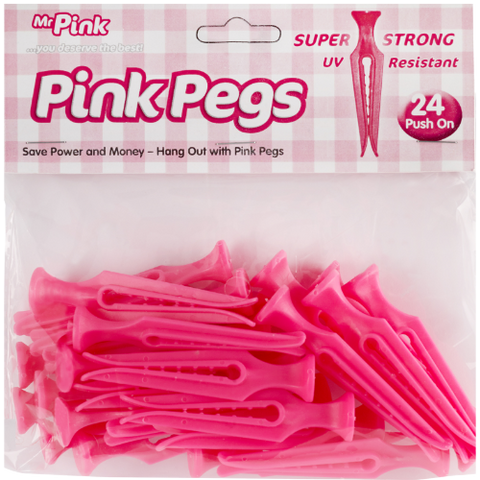 Mr Pink Super Strong Push On Pegs 24ea