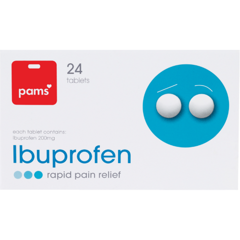 Pams Ibuprofen 200mg Tablets 24PK