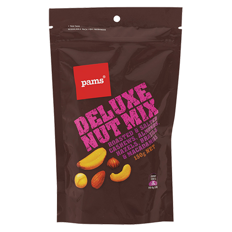 Pams Roasted & Salted Deluxe Nut Mix 150g