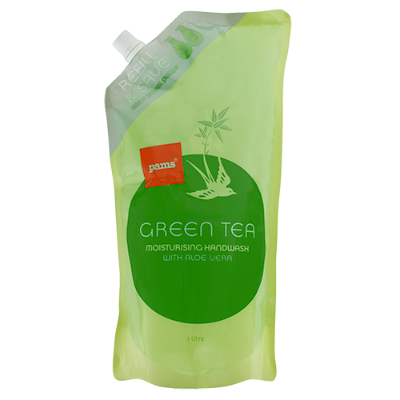 Pams Green Tea Handwash Refill 1l