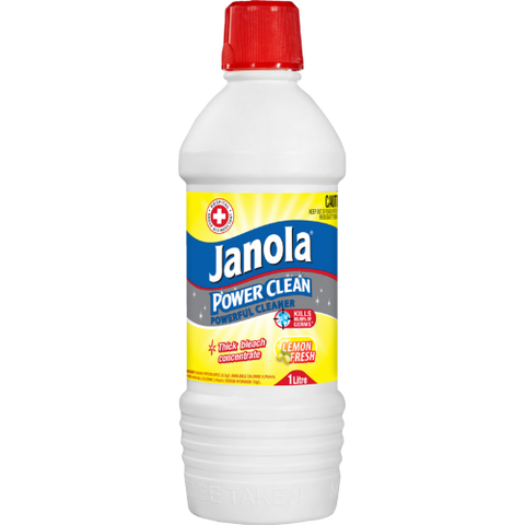 Janola Power Clean Lemon Fresh Bleach 1l