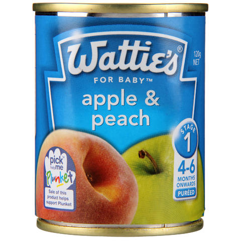 Wattie's For Baby Apple & Peach 4-6 Months+ 120g