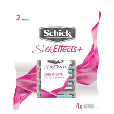 Schick Silk Effects+ Razor Cartridges 4ea