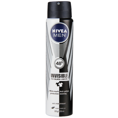 Nivea Men Invisible Black & White  48Hr Antiperspirant 250ml
