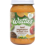 Wattie's For Baby Beef Vegetables Brown Rice 8+ Months Soft Lumps 170g