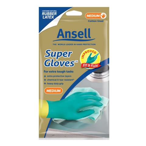 Ansell Super Gloves Medium ea
