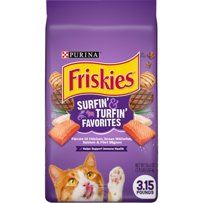 Purina Friskies Surfin' & Turfin' Favourites Cat Biscuits 1.42kg