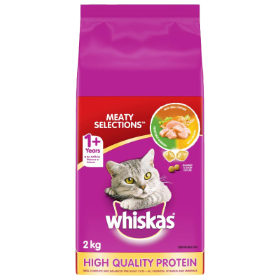 Whiskas Meaty Selections Adult Dry Cat Food 2kg