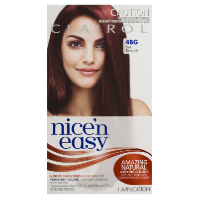 Nice'n Easy Dark Burgandy 4BG Hair Colour 1pk