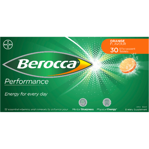 Berocca Performance Orange Effervescent Tablets 30pk