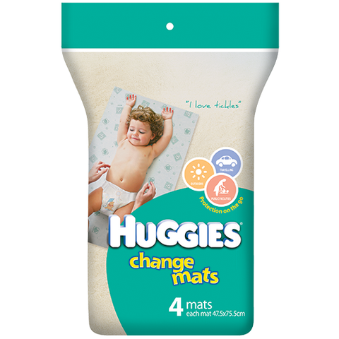 Huggies Baby Change Mats 51x71cm 4pk