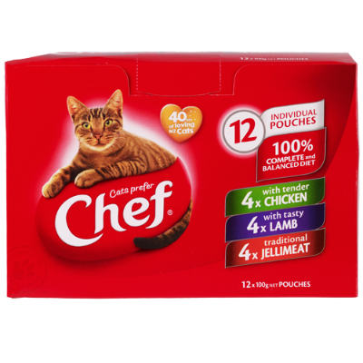 Chef cat best sale food pouches